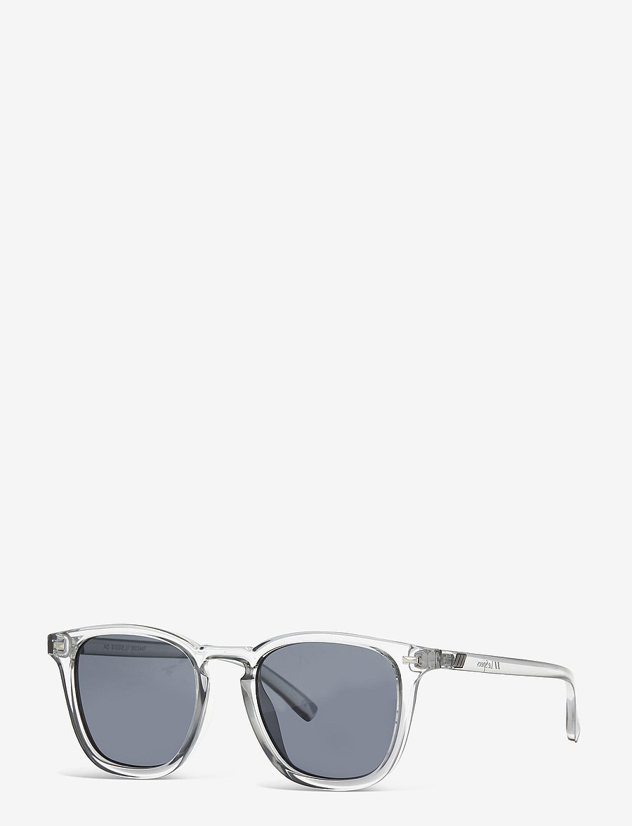 Le Specs - NO BIGGIE - d-shaped solbriller - pewter w/ smoke mono lens - 2