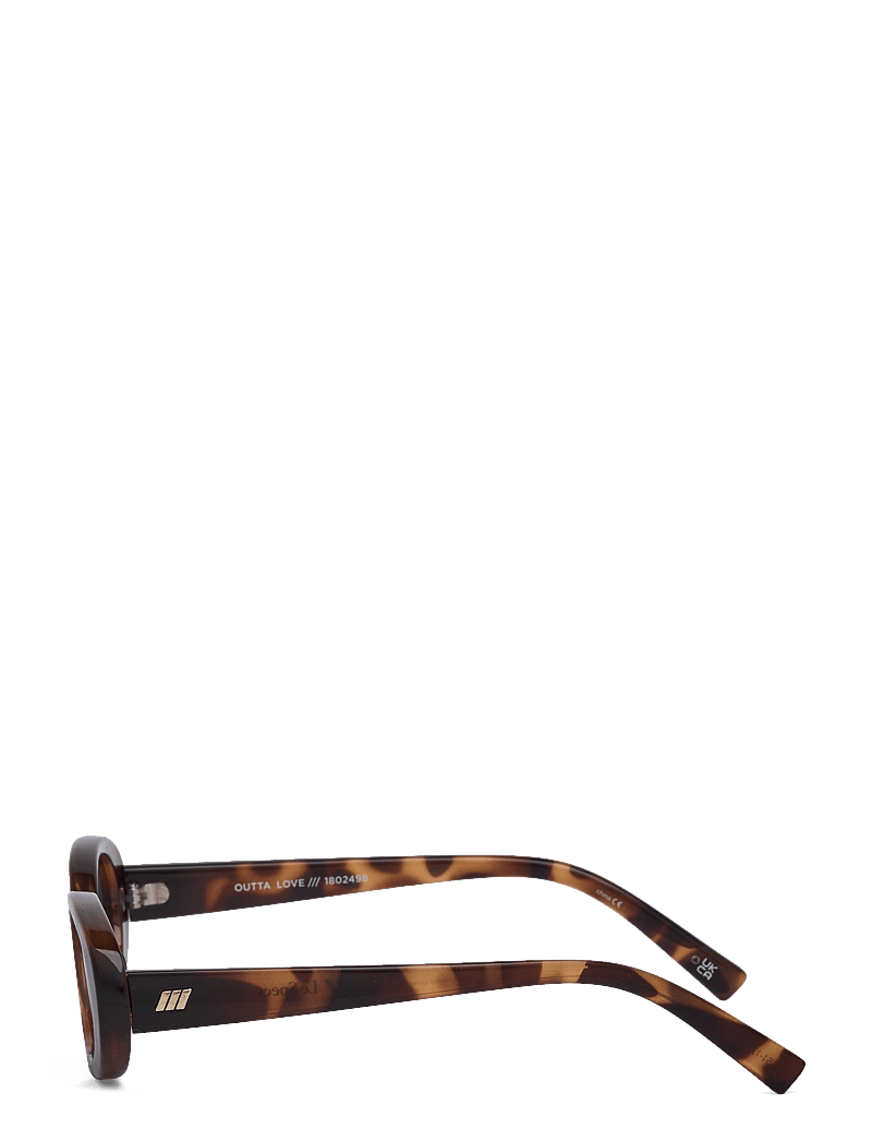 Le Specs - OUTTA LOVE - runde solbriller - volcanic tort w/ green mono lens - 3