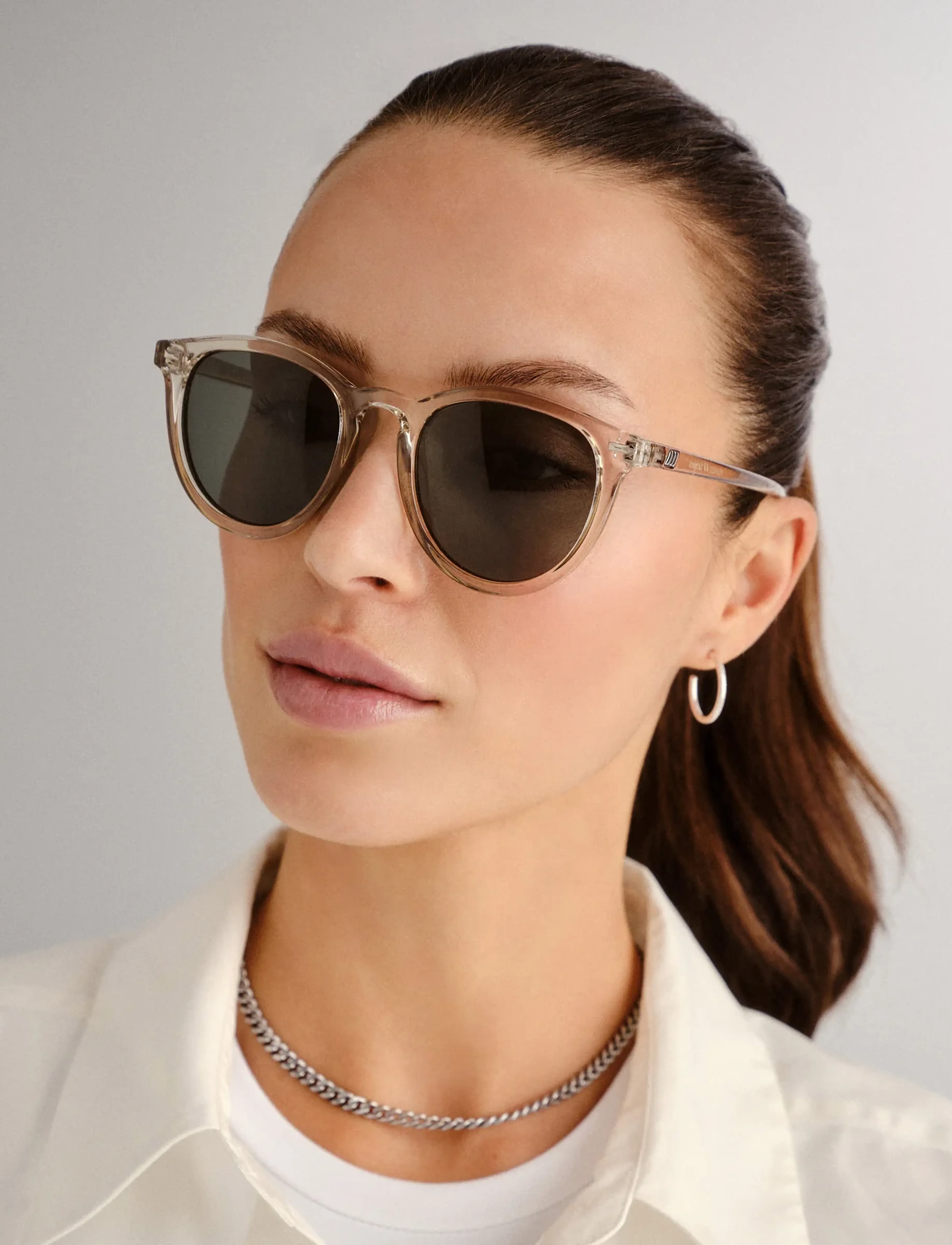 Le Specs FIRE STARTER *POLARIZED* - Urlaubsfavoriten - STONE W/ KHAKI MONO LENS **POLARIZED** / green