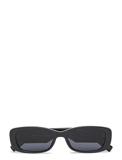 Le Specs UNREAL! - Sonnenbrillen - SHINY BLACK W/ SMOKE MONO LENS / black