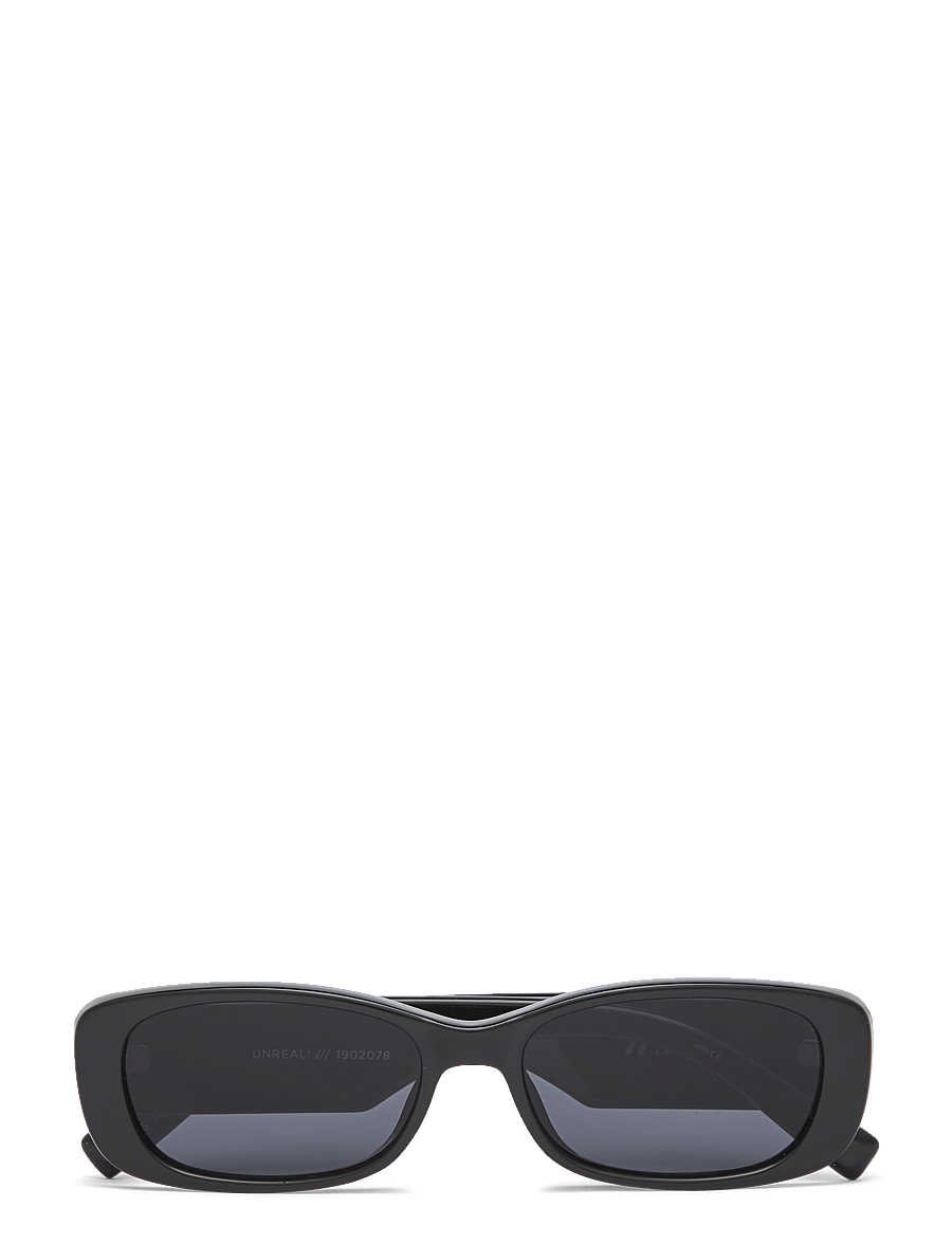 Le Specs - UNREAL! - okulary przeciwsłoneczne motyl - shiny black w/ smoke mono lens - 1