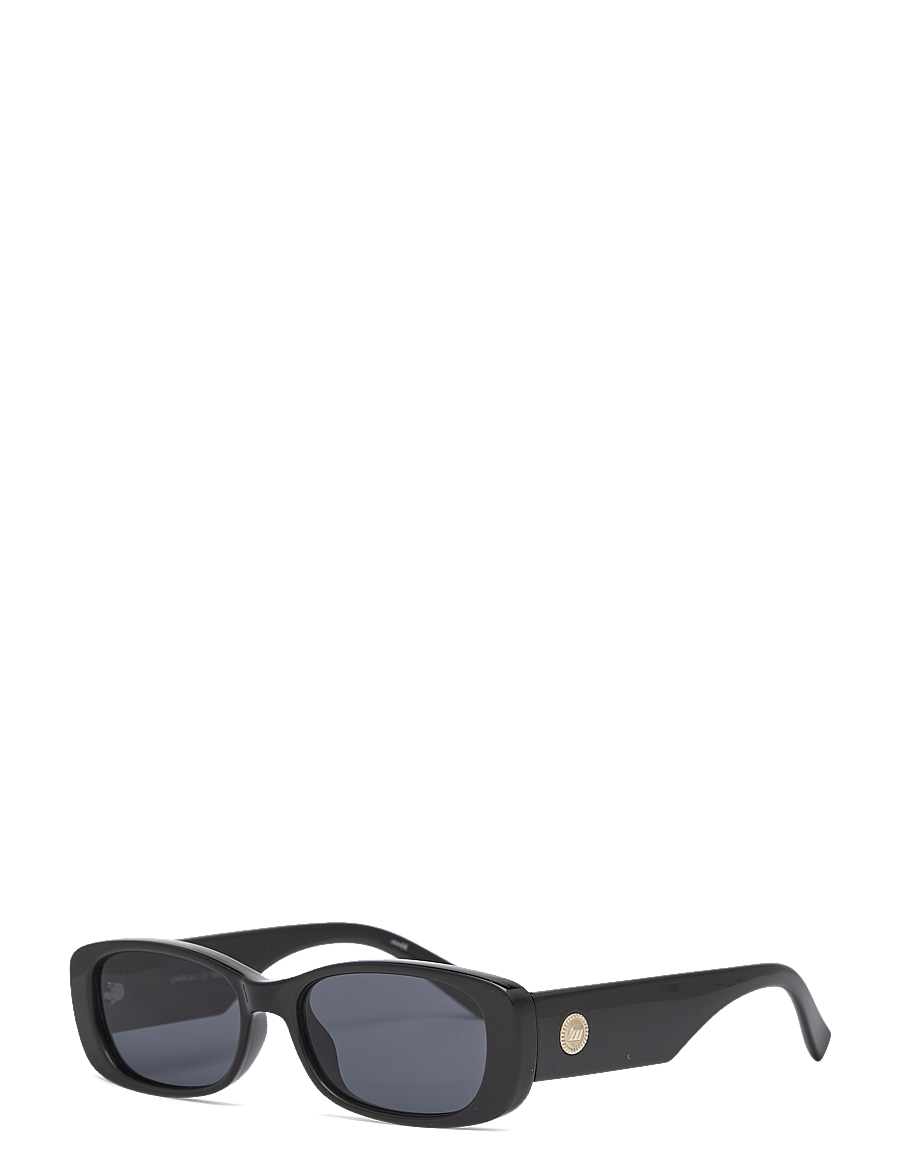 Le Specs - UNREAL! - okulary przeciwsłoneczne motyl - shiny black w/ smoke mono lens - 2