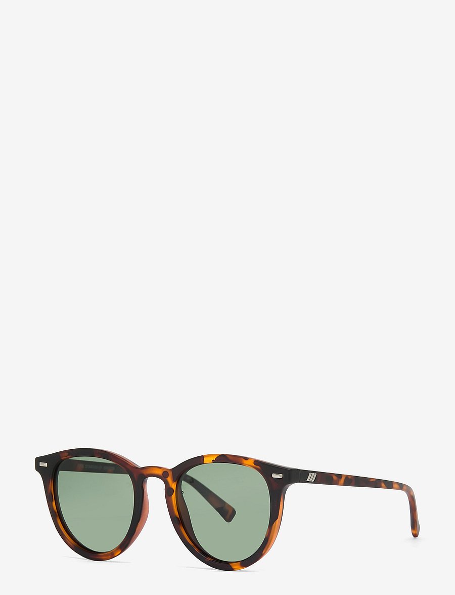 Le Specs - FIRE STARTER *POLARIZED* - okrągłe okulary przeciwsłoneczne - matte tort w/ khaki mono **polarized** lens - 2