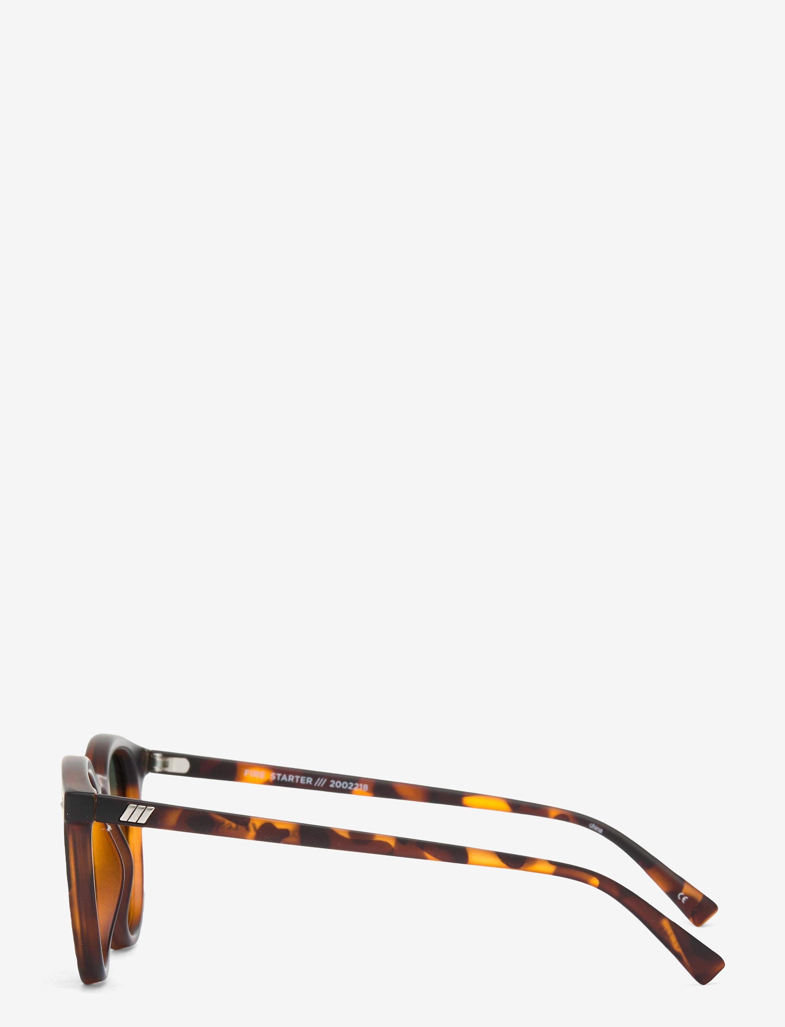 Le Specs - FIRE STARTER *POLARIZED* - pyöreät aurinkolasit - matte tort w/ khaki mono **polarized** lens - 3