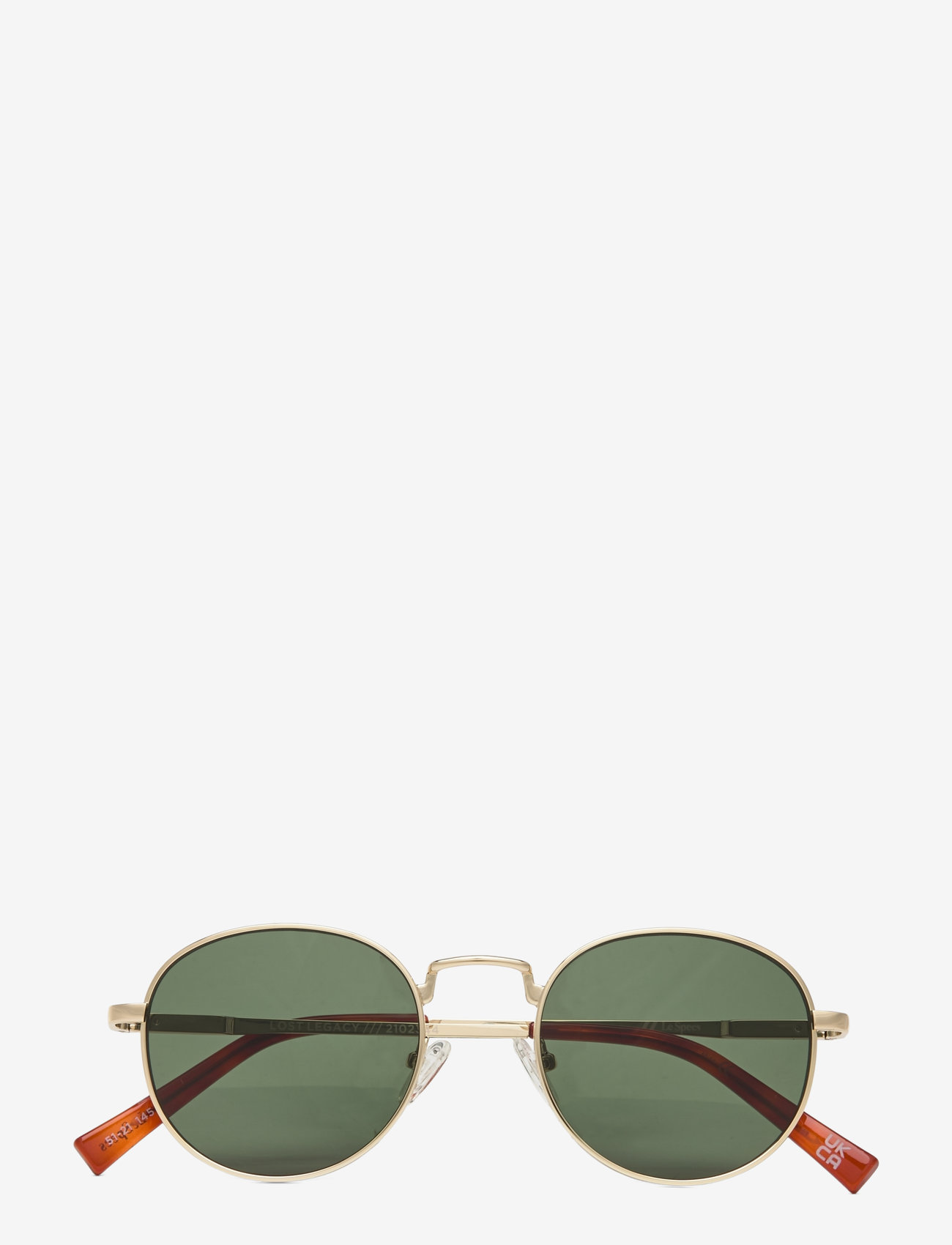 Le Specs - LOST LEGACY - Ümmarguse raamiga - gold w/ green mono lens - 0