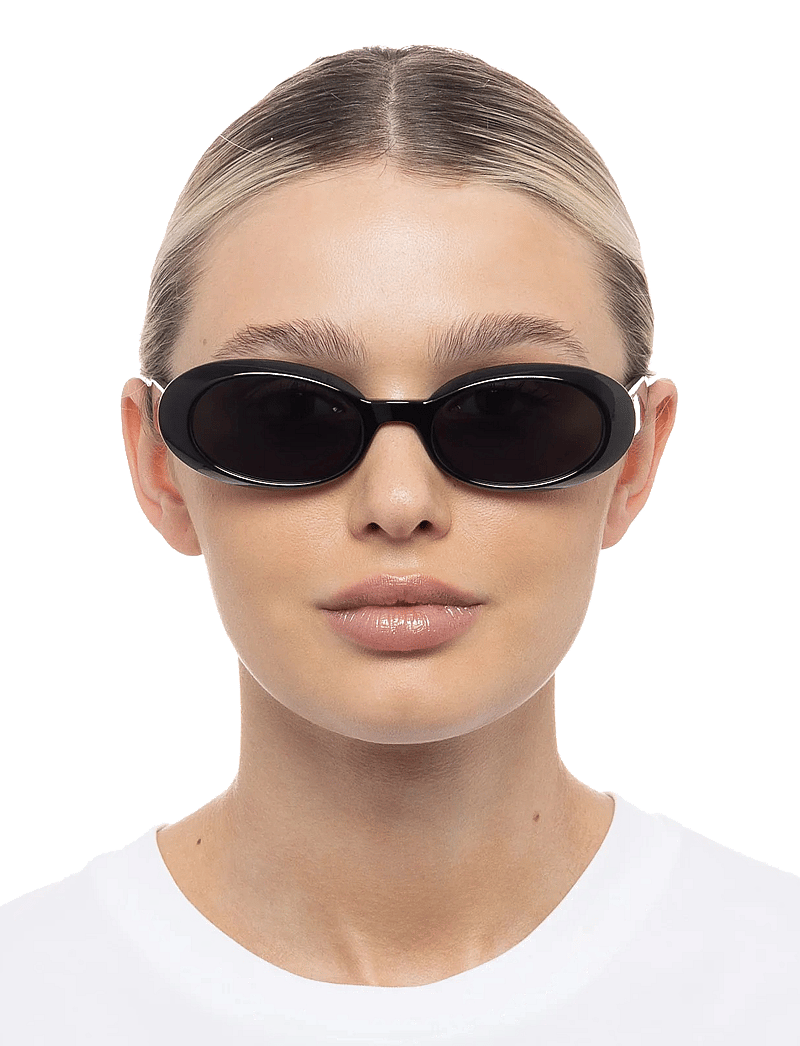 Le Specs - WORK IT! - runde solbriller - black w/ smoke mono lens - 5