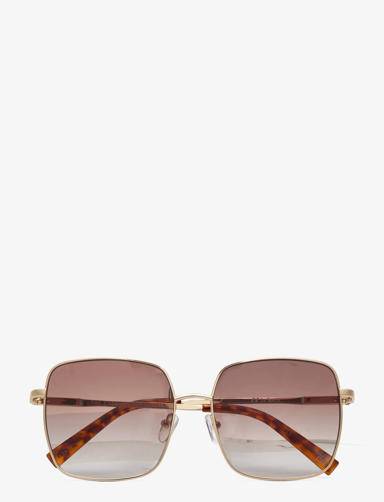 Le Specs - THE CHERISHED - okulary przeciwsłoneczne prostokątne - gold w/ tan grad lens - 0