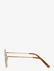 Le Specs - THE CHERISHED - okulary przeciwsłoneczne prostokątne - gold w/ tan grad lens - 2