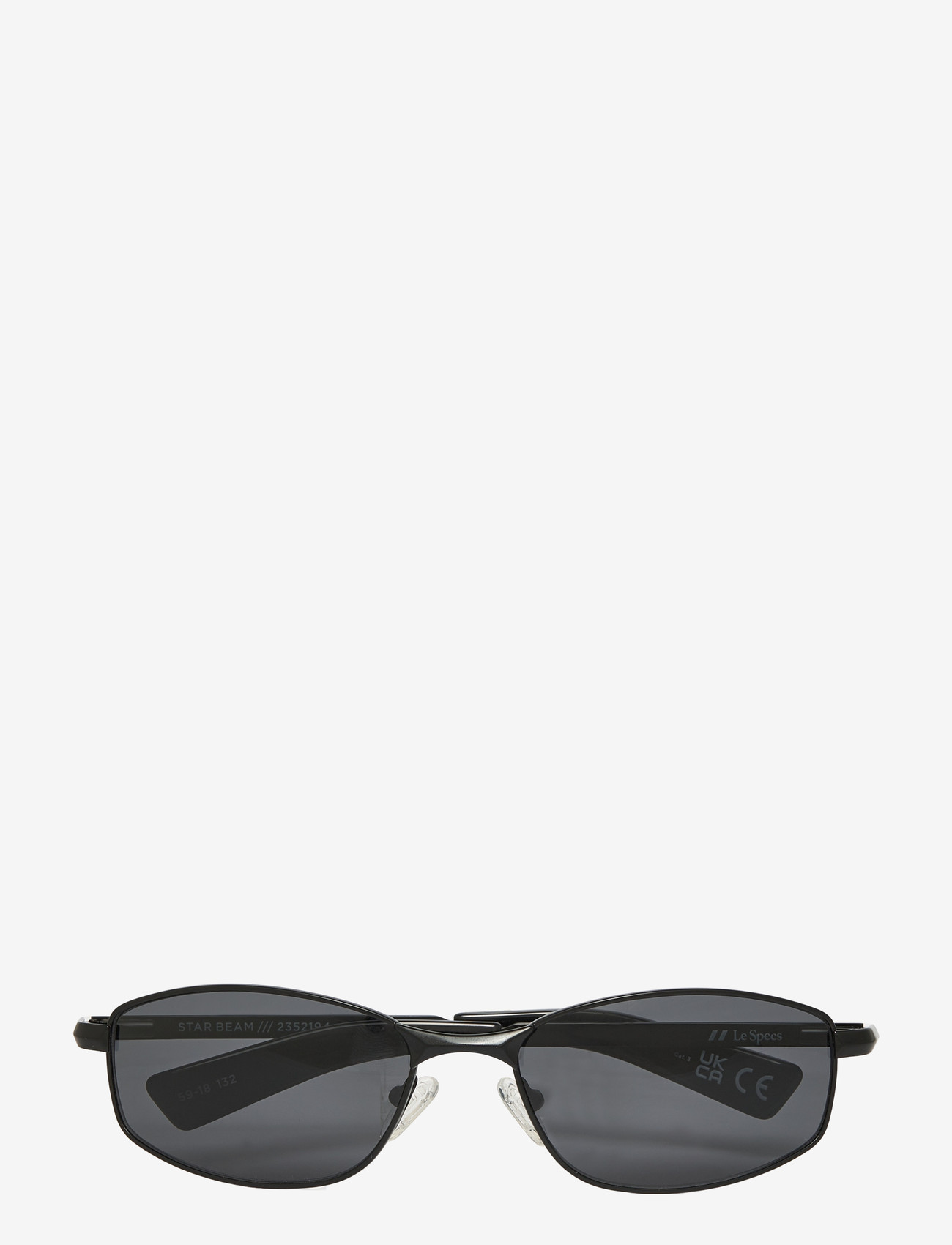 Le Specs - STAR BEAM - firkantede solbriller - matte black w/ smoke mono lens - 1