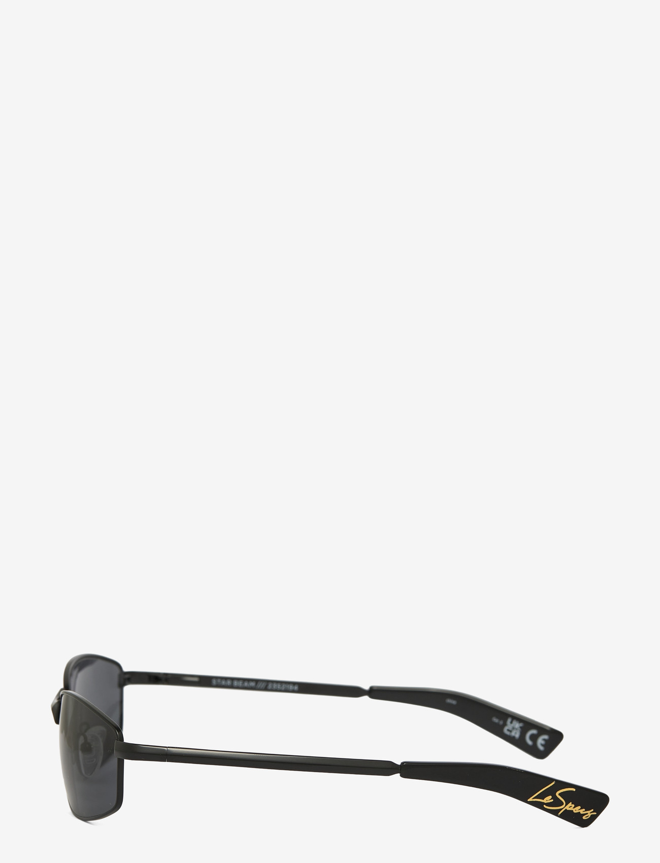Le Specs - STAR BEAM - firkantede solbriller - matte black w/ smoke mono lens - 3