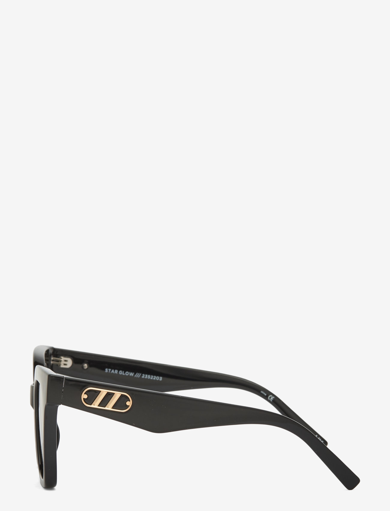 Le Specs - STAR GLOW - kassisilma-kujulised - black w/ khaki mono lens - 2