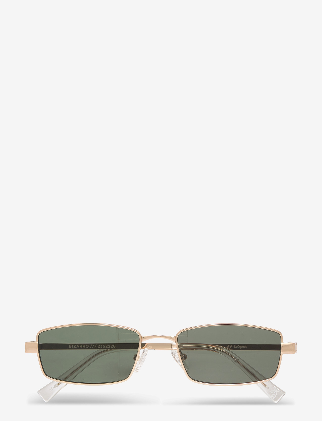Le Specs - BIZARRO - eckige form - bright gold / clear w/ khaki mono lens - 1
