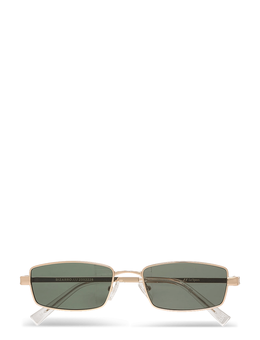 Le Specs - BIZARRO - eckiger rahmen - bright gold / clear w/ khaki mono lens - 1