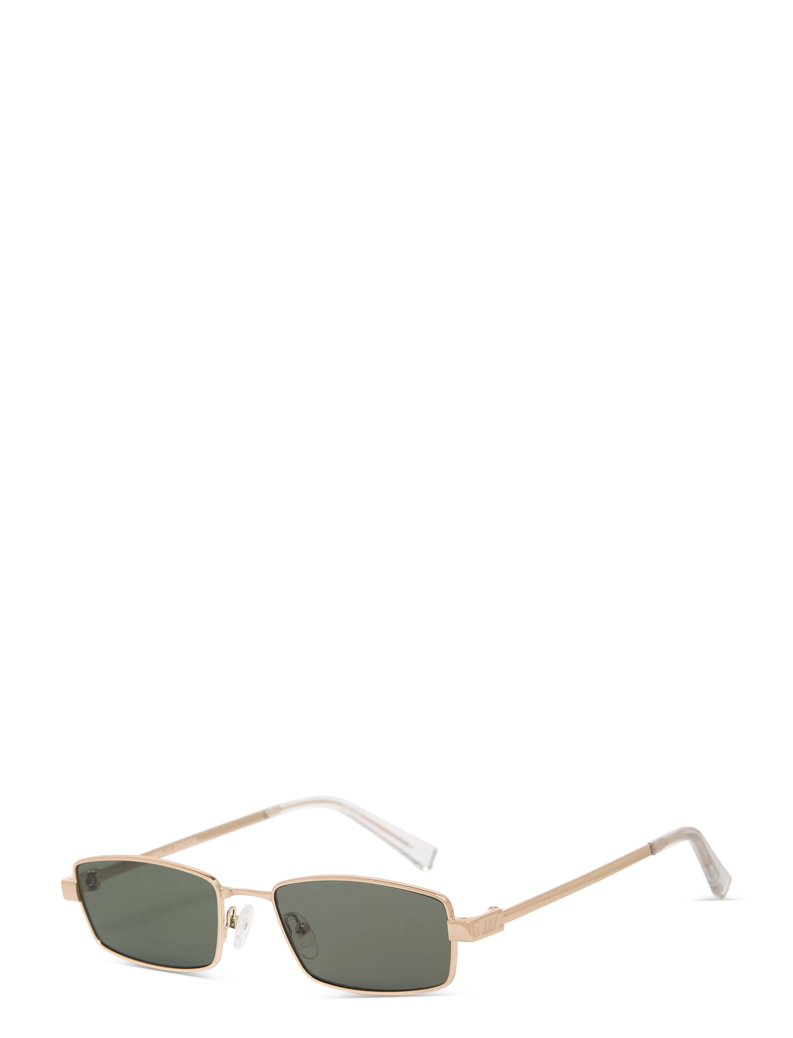 Le Specs - BIZARRO - eckiger rahmen - bright gold / clear w/ khaki mono lens - 2