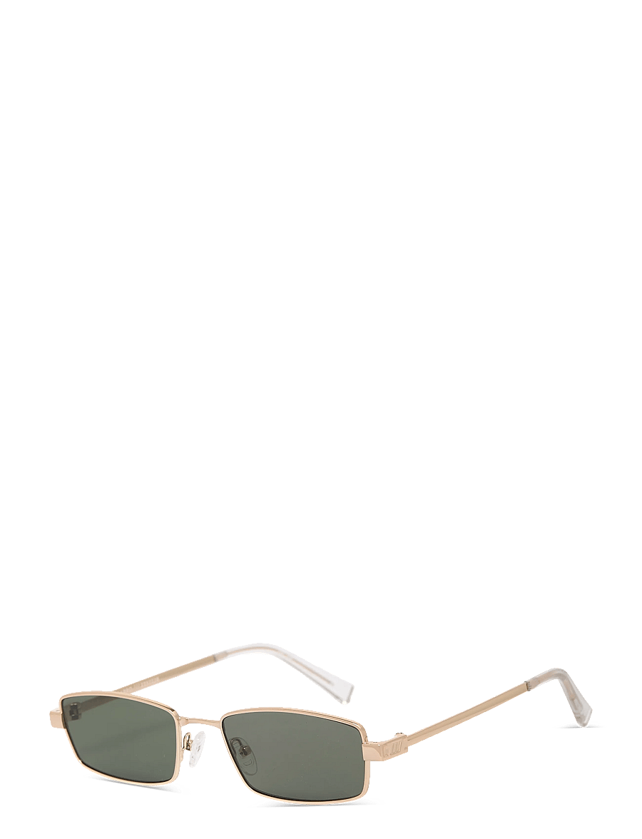 Le Specs - BIZARRO - eckiger rahmen - bright gold / clear w/ khaki mono lens - 2
