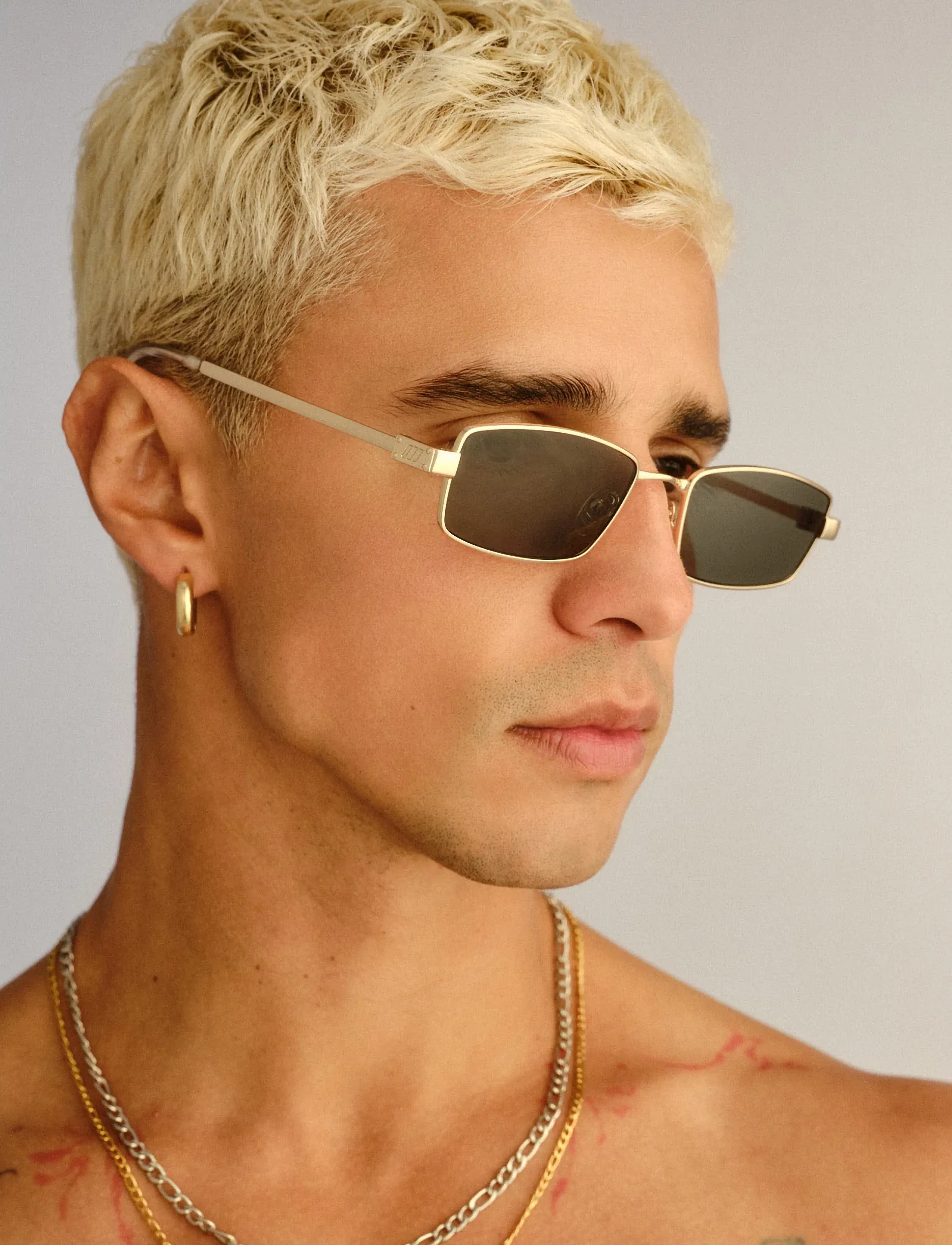 Le Specs Bizarro, One Size, Sunglasses, Gold - Square Frame Frauen