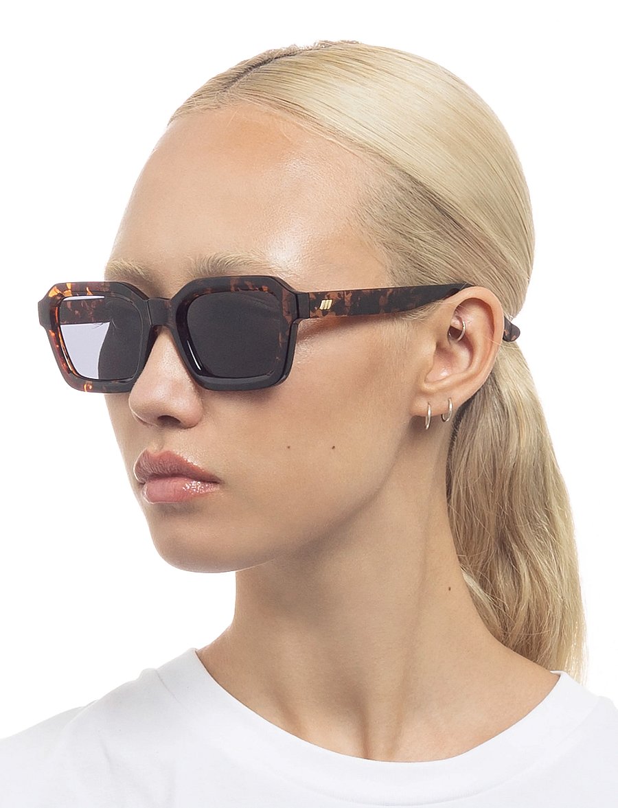 Le Specs - IMPOSSIBLE - firkantede solbriller - tokyo tort w/ smoke mono lens - 5