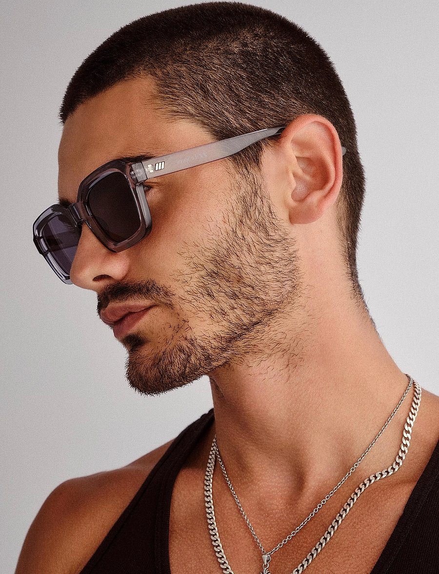 Le Specs - IMPOSSIBLE - ferningslaga rammar - pewter w/ smoke mono lens - 4
