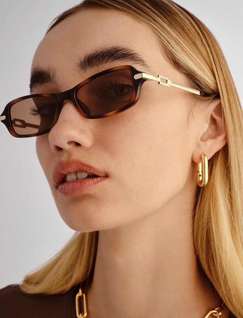 Le Specs - BAMBOOZLER - eckige form - tort w/ teak mono lens - 5