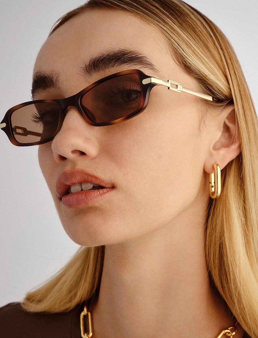Le Specs - BAMBOOZLER - eckiger rahmen - tort w/ teak mono lens - 5