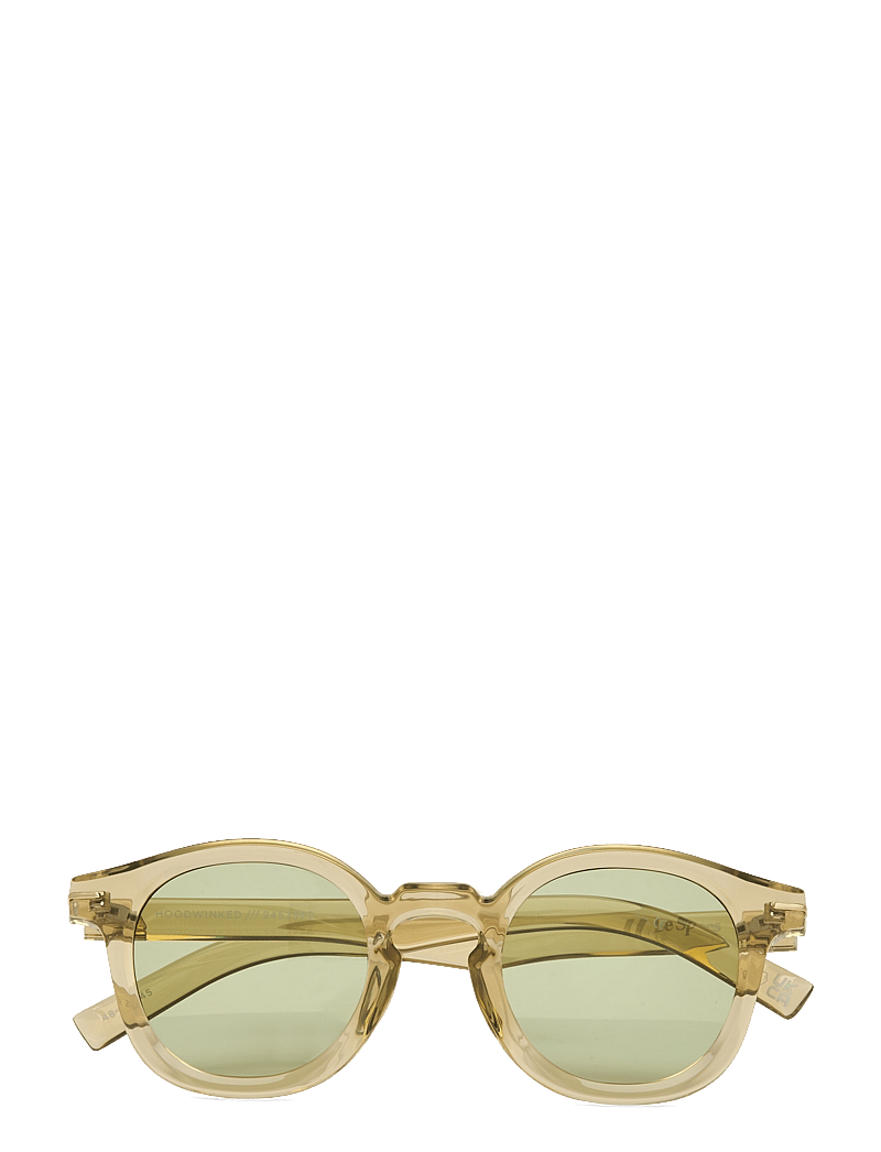 Le Specs - HOODWINKED - round frame - olive leaf w/ sage tint lens - 1