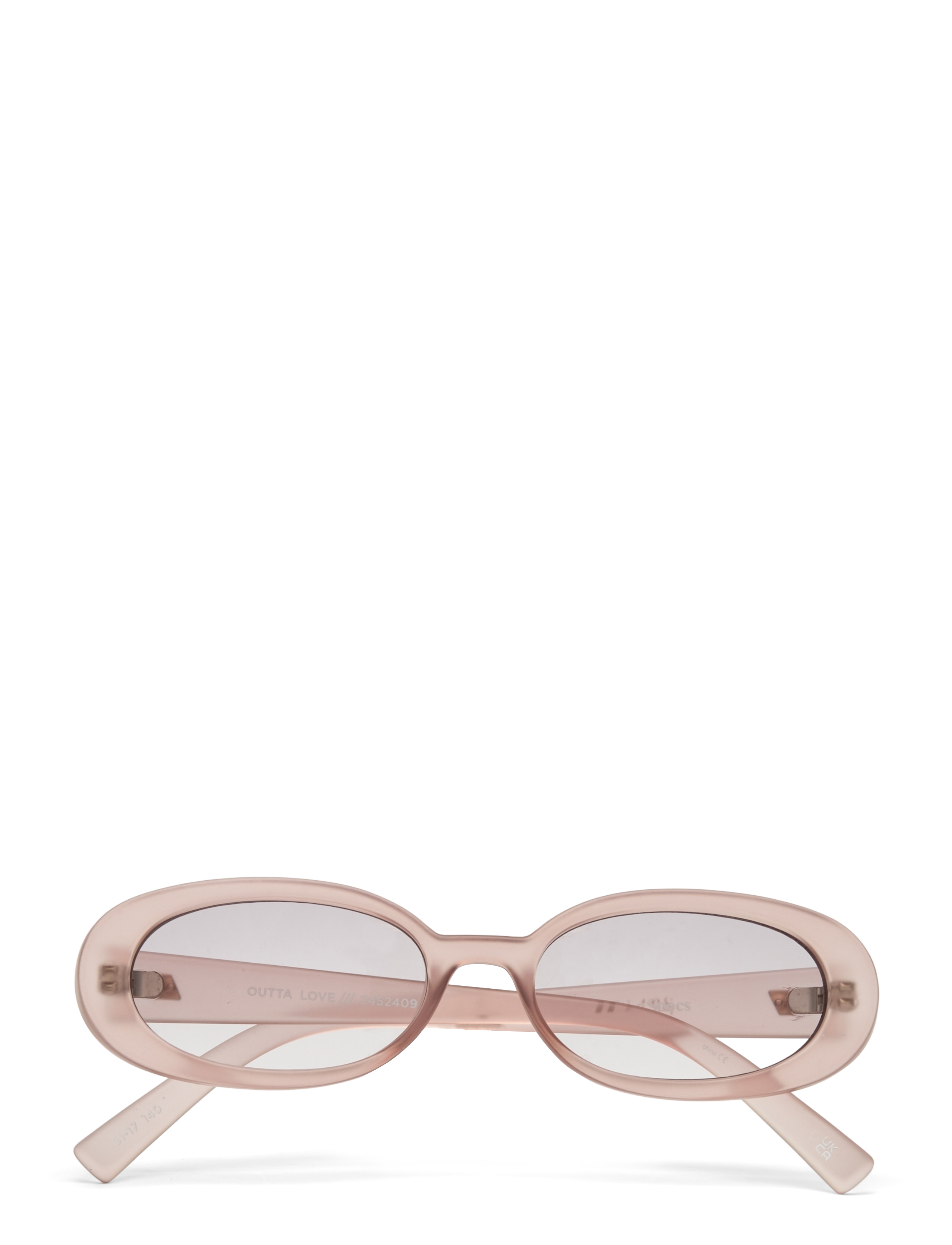 Le Specs OUTTA LOVE - Solbriller - MATTE OYSTER W/ SMOKE GRAD LENS / pink/rose
