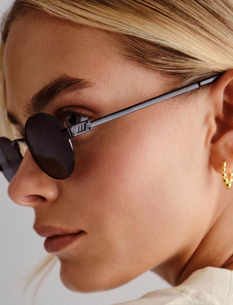 Le Specs - POSEIDON DEUX - rund form - matte black w/ smoke mono lens - 5