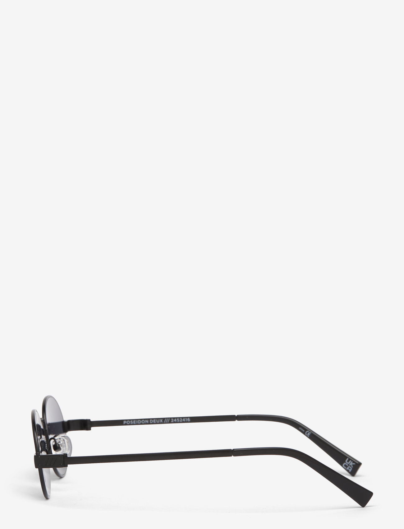 Le Specs - POSEIDON DEUX - rund form - matte black w/ smoke mono lens - 3