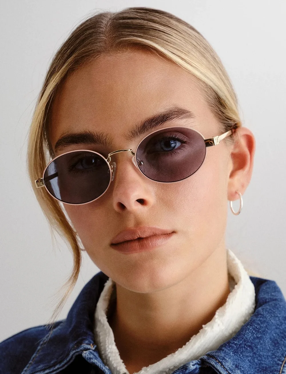 Le Specs - POSEIDON DEUX - runde form - gold w/ teal tint lens - 5