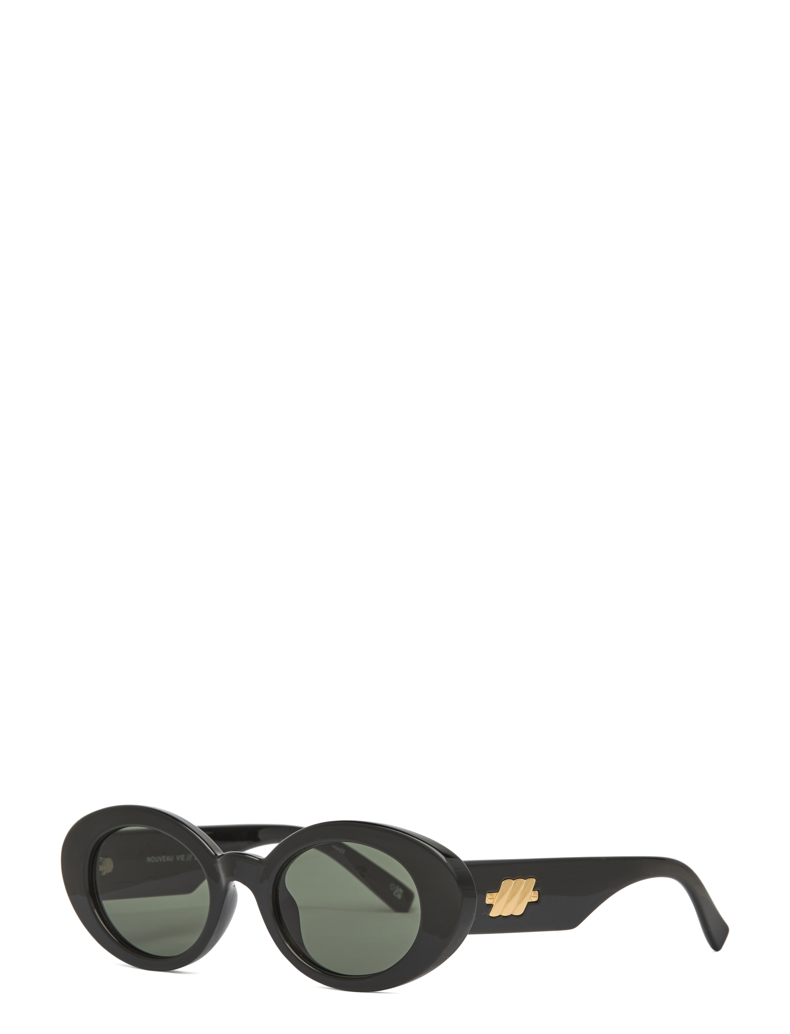 Le Specs - NOUVEAU VIE - black w/ green mono lens - 2