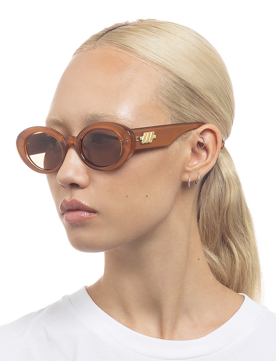 Le Specs - NOUVEAU VIE - runder rahmen - caramel w/ tan tint lens - 0