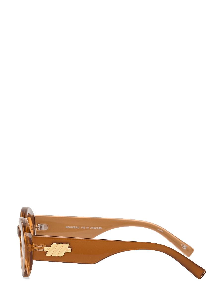Le Specs - NOUVEAU VIE - runder rahmen - caramel w/ tan tint lens - 3