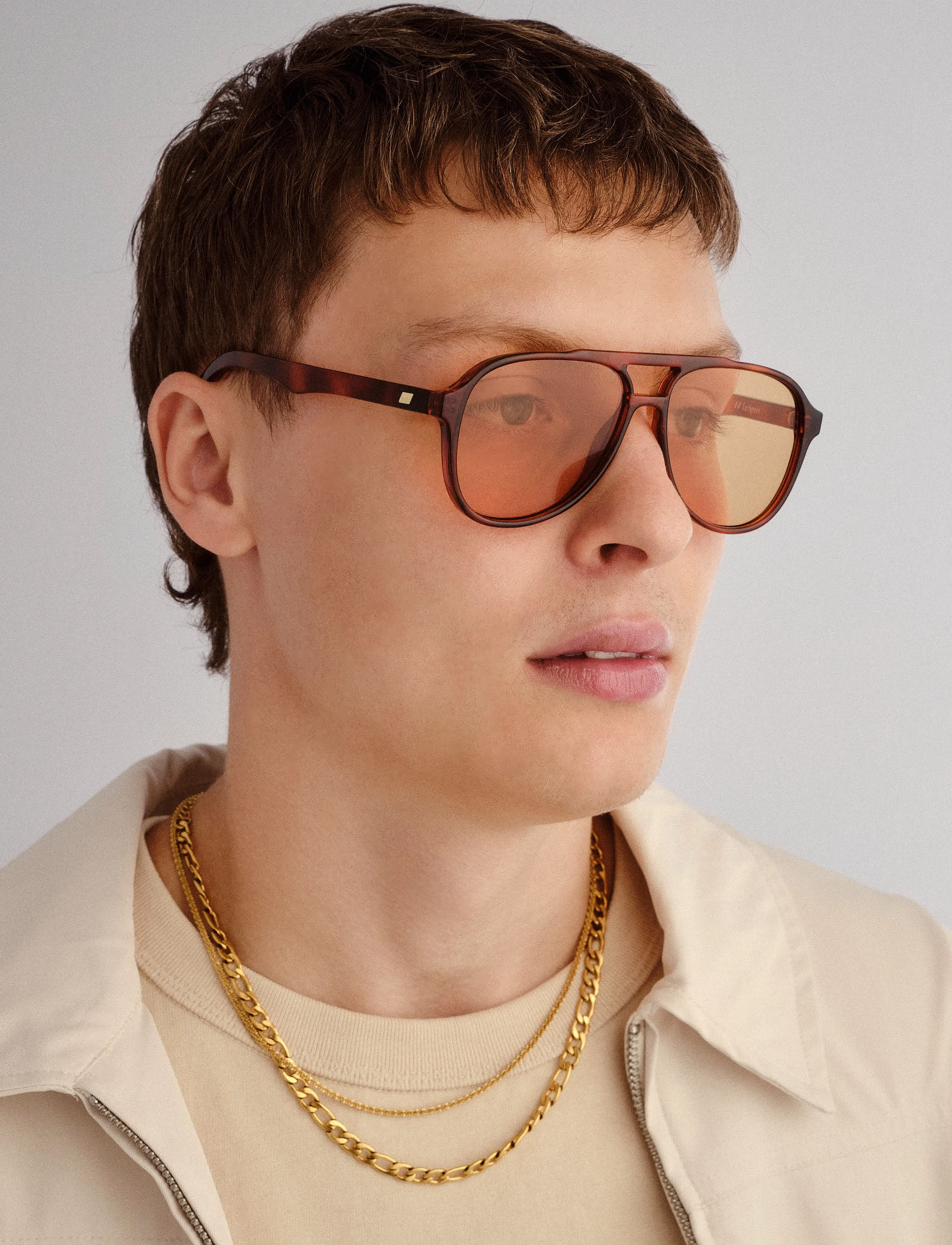 Le Specs - TRAGIC MAGIC - toffee tort w/ amber tint lens - 5