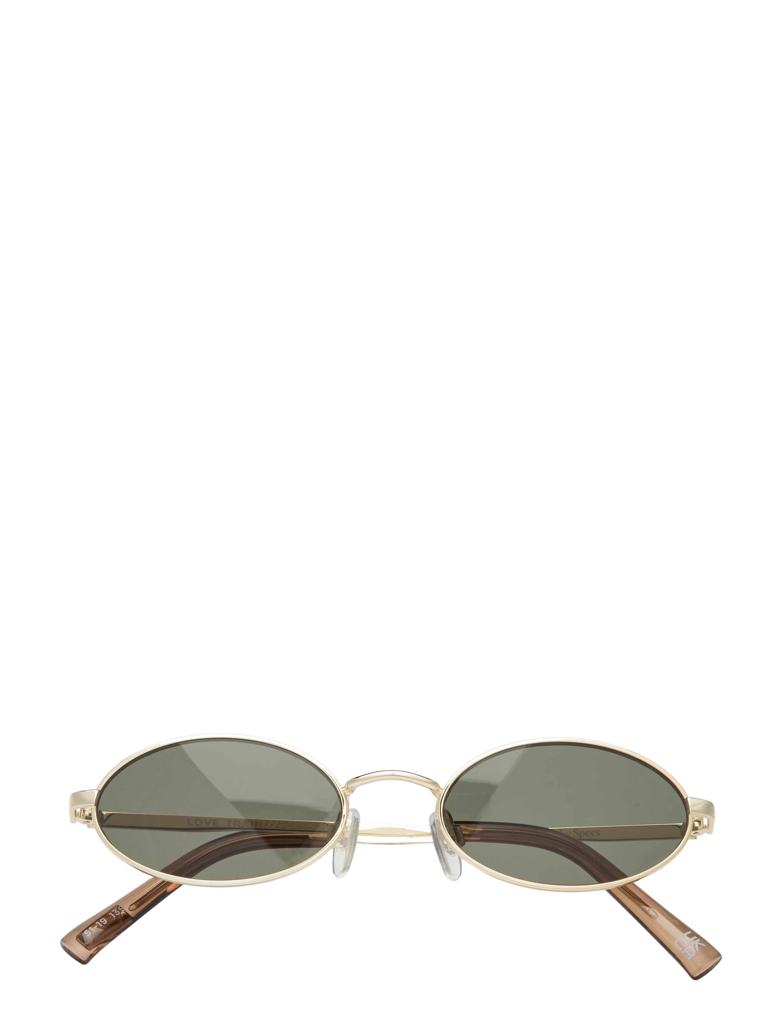 Le Specs LOVE TRAIN - Accessories - BRIGHT GOLD W/ KHAKI MONO LENS / gold