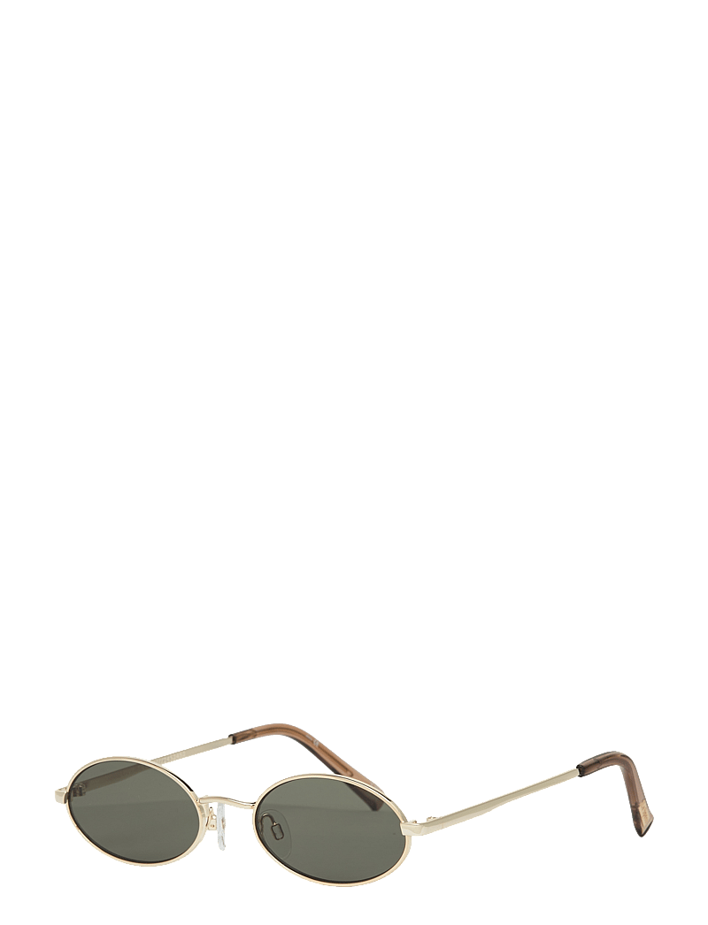 Le Specs - LOVE TRAIN - rund ramme - bright gold w/ khaki mono lens - 2