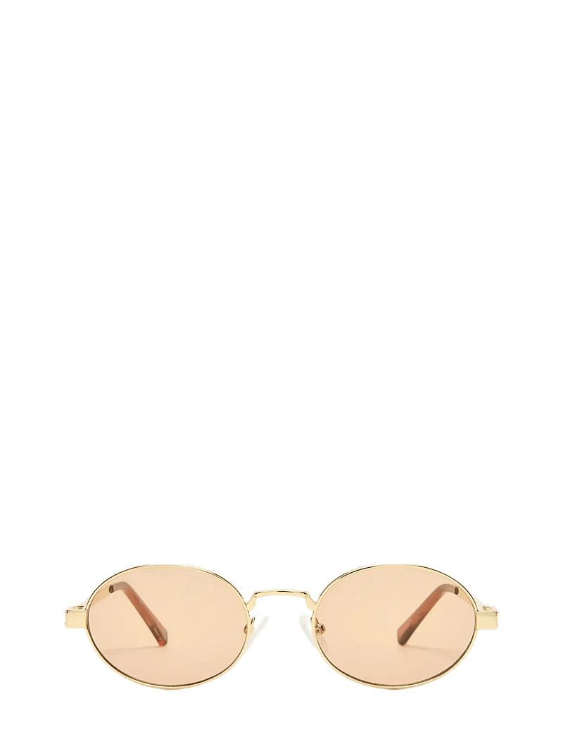 Le Specs - POSEIDON DEUX - Ümmarguse raamiga - gold w/ tan tint - 2