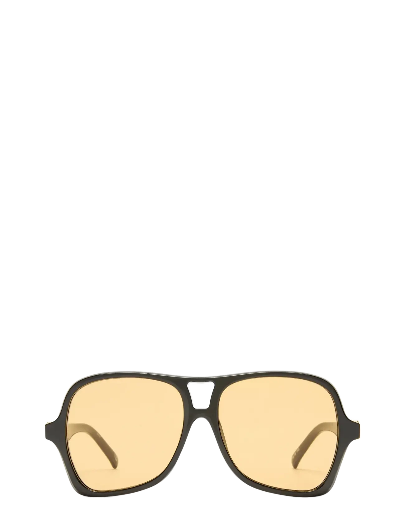 Le Specs - FORTUNE TELLER - black w/ mustard mono lens - 2