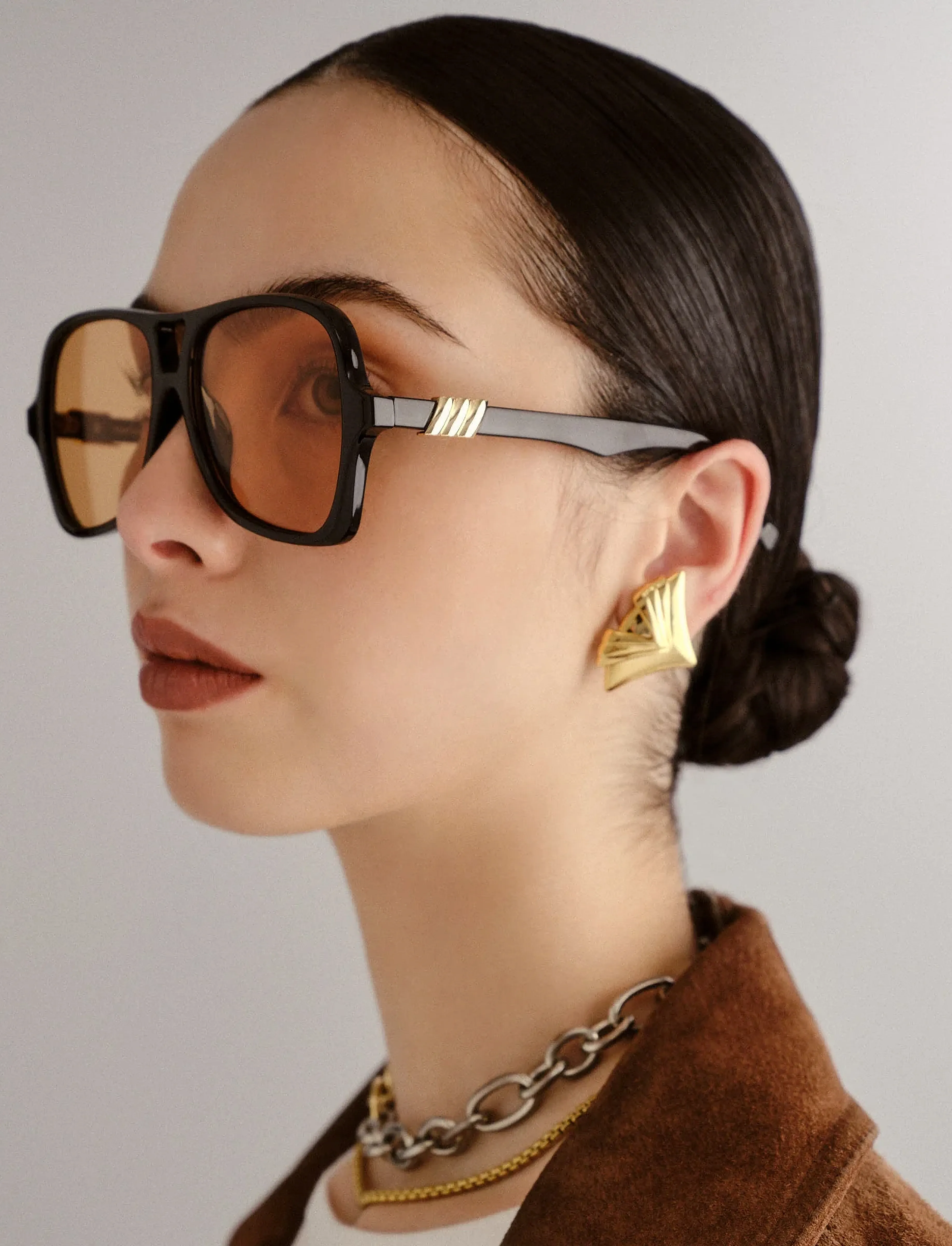 Le Specs - FORTUNE TELLER - black w/ mustard mono lens - 4