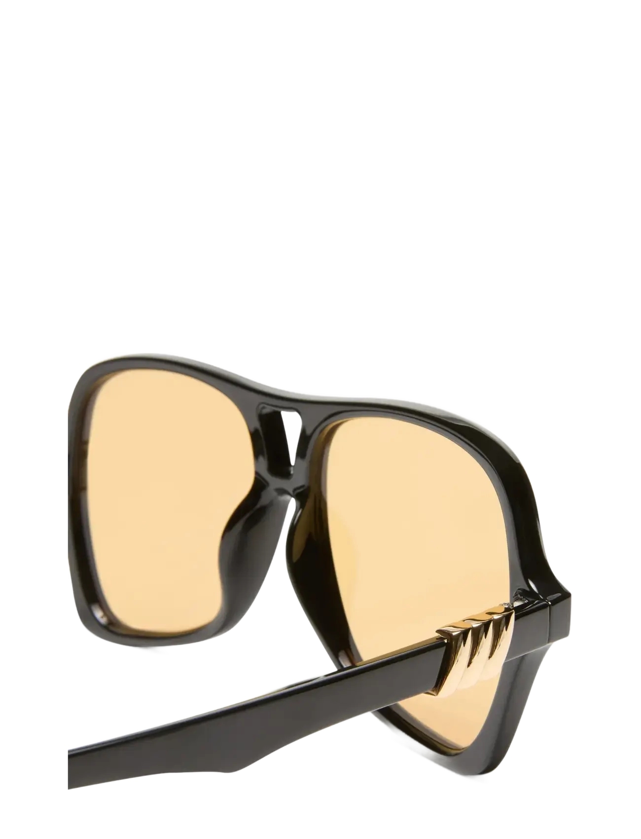 Le Specs - FORTUNE TELLER - black w/ mustard mono lens - 3