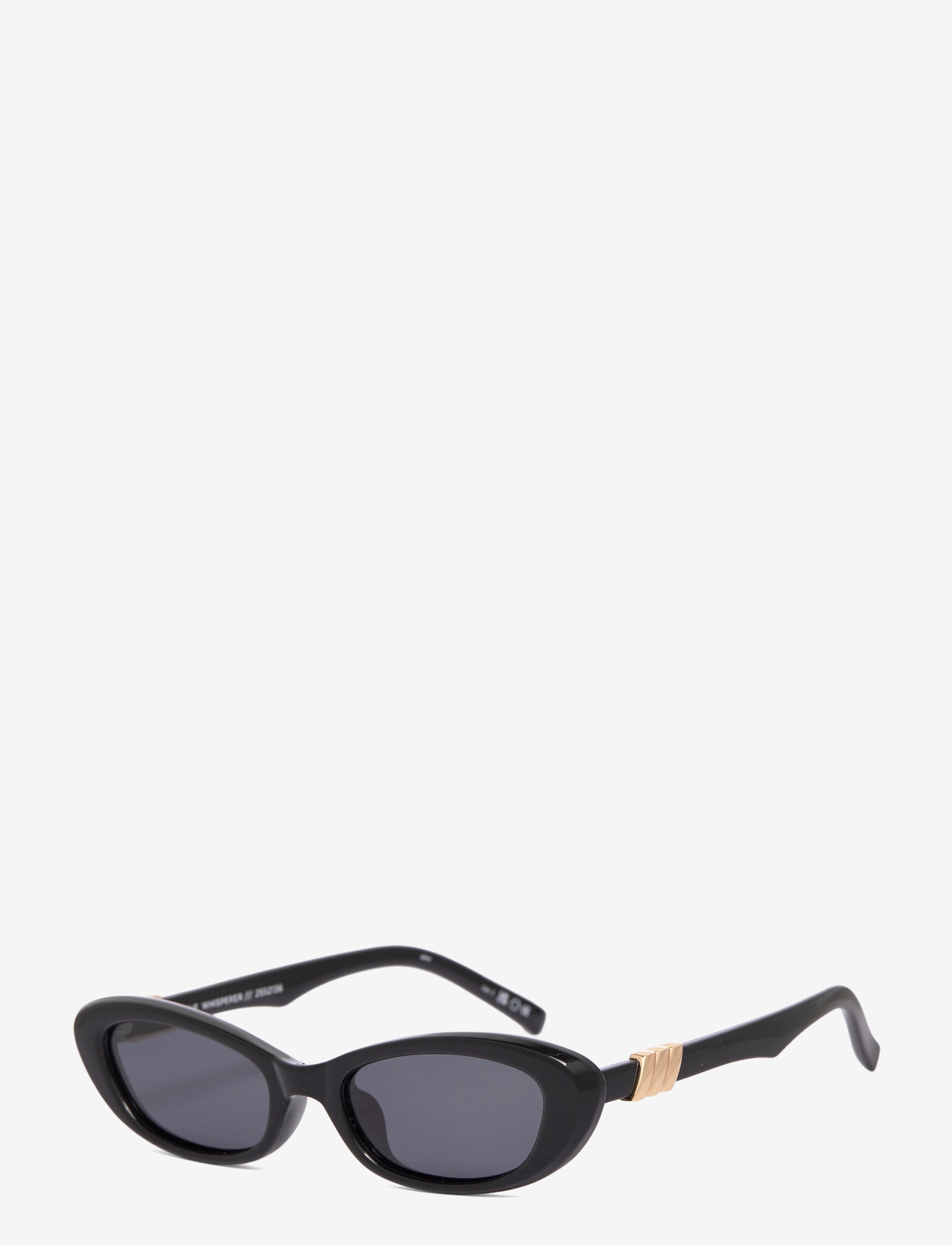 Le Specs - THE WHISPERER *POLARIZED* - cateye - black w/ smoke mono *polarized* lens - 1