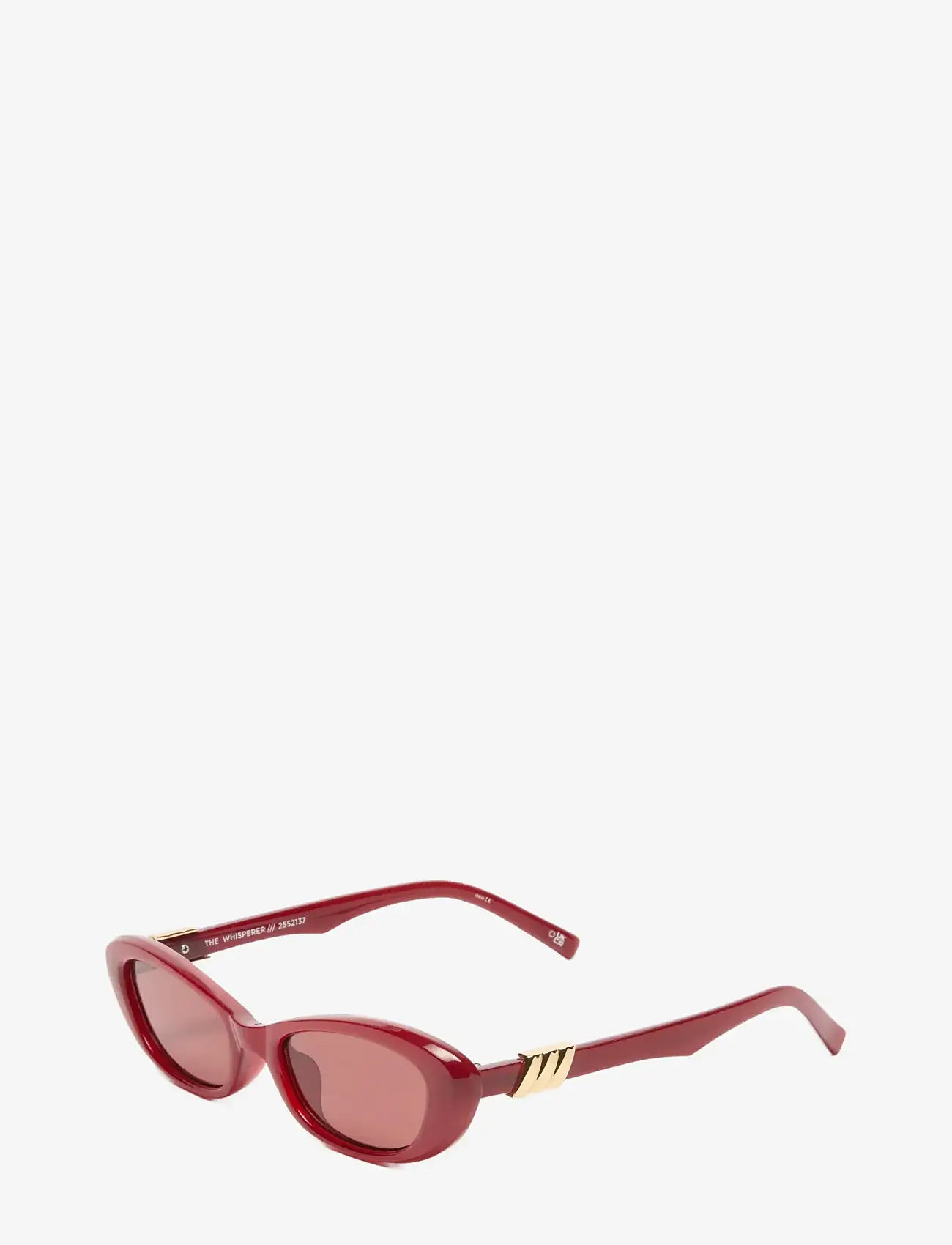 Le Specs - THE WHISPERER - cateye - garnet w/ rose mono lens - 1