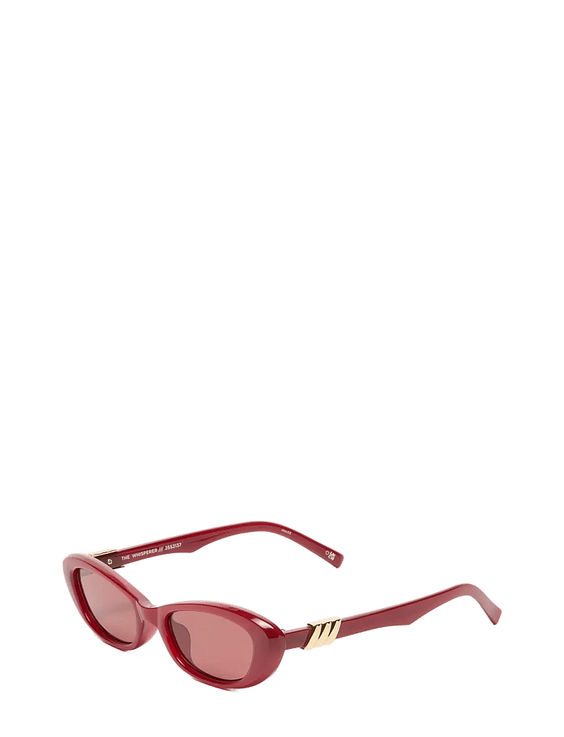 Le Specs - THE WHISPERER - cateye - garnet w/ rose mono lens - 1