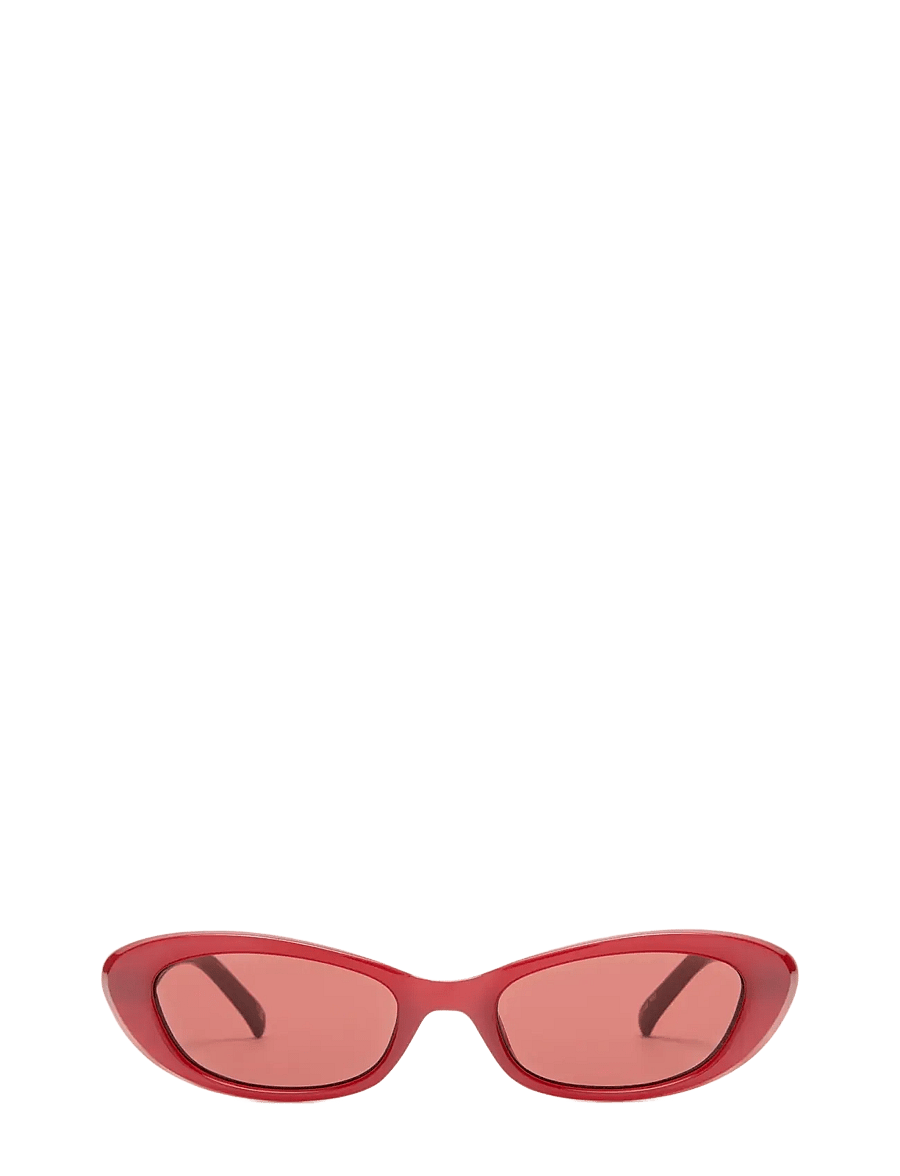 Le Specs - THE WHISPERER - cateye - garnet w/ rose mono lens - 2