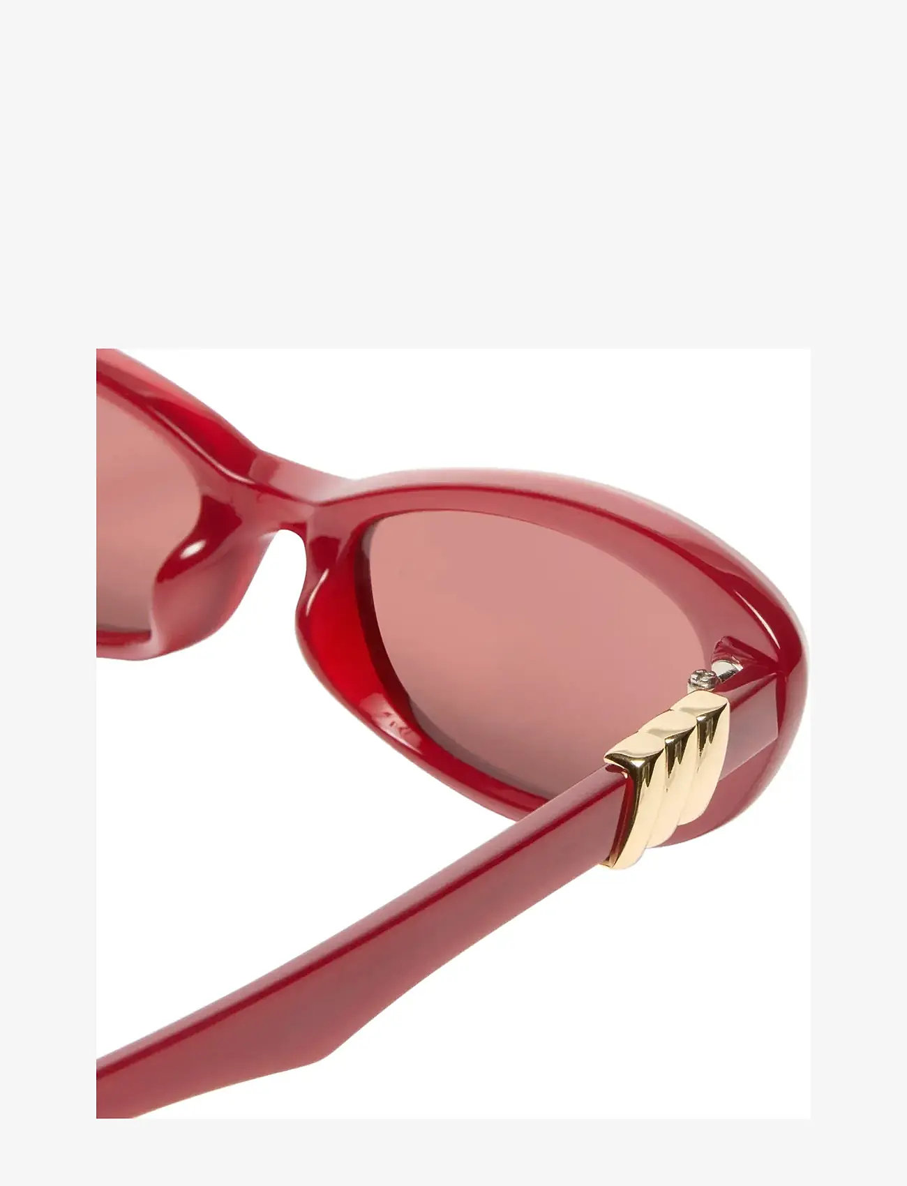 Le Specs - THE WHISPERER - cateye - garnet w/ rose mono lens - 3