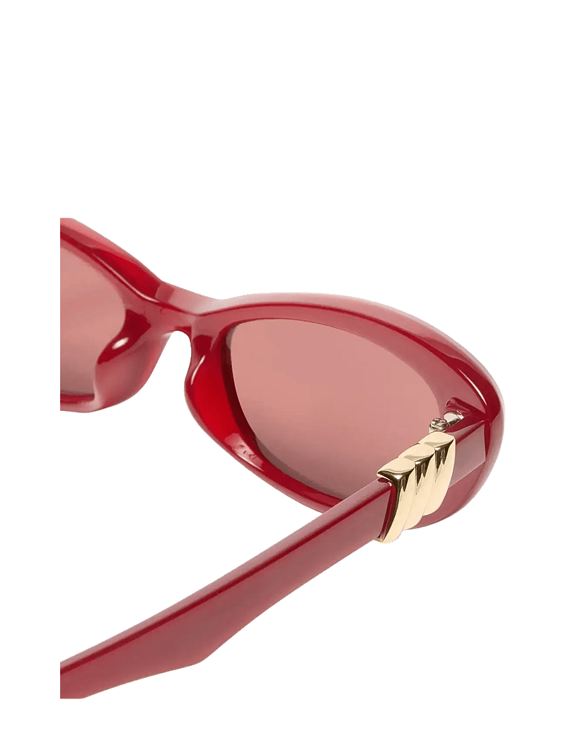 Le Specs - THE WHISPERER - cateye - garnet w/ rose mono lens - 3