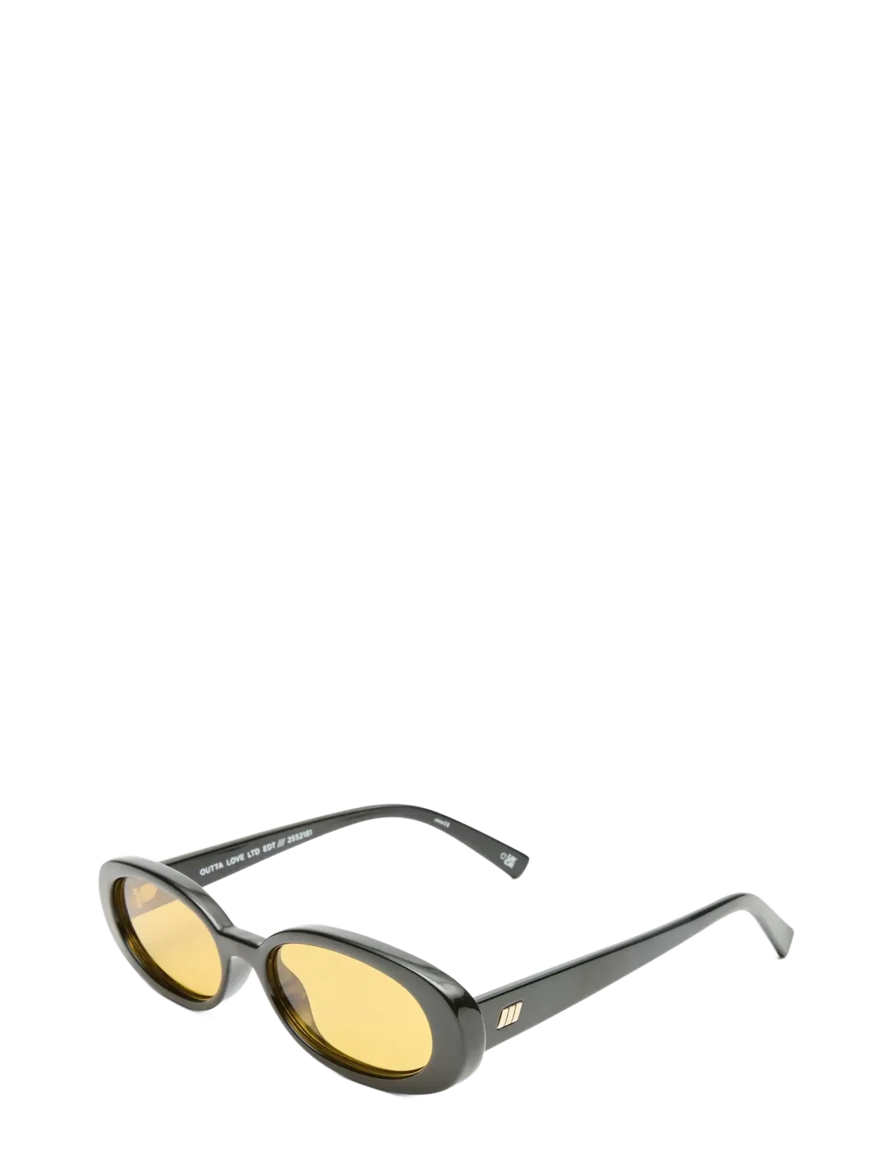 Le Specs OUTTA LOVE - Uus - BLACK W/ MUSTARD MONO LENS / black