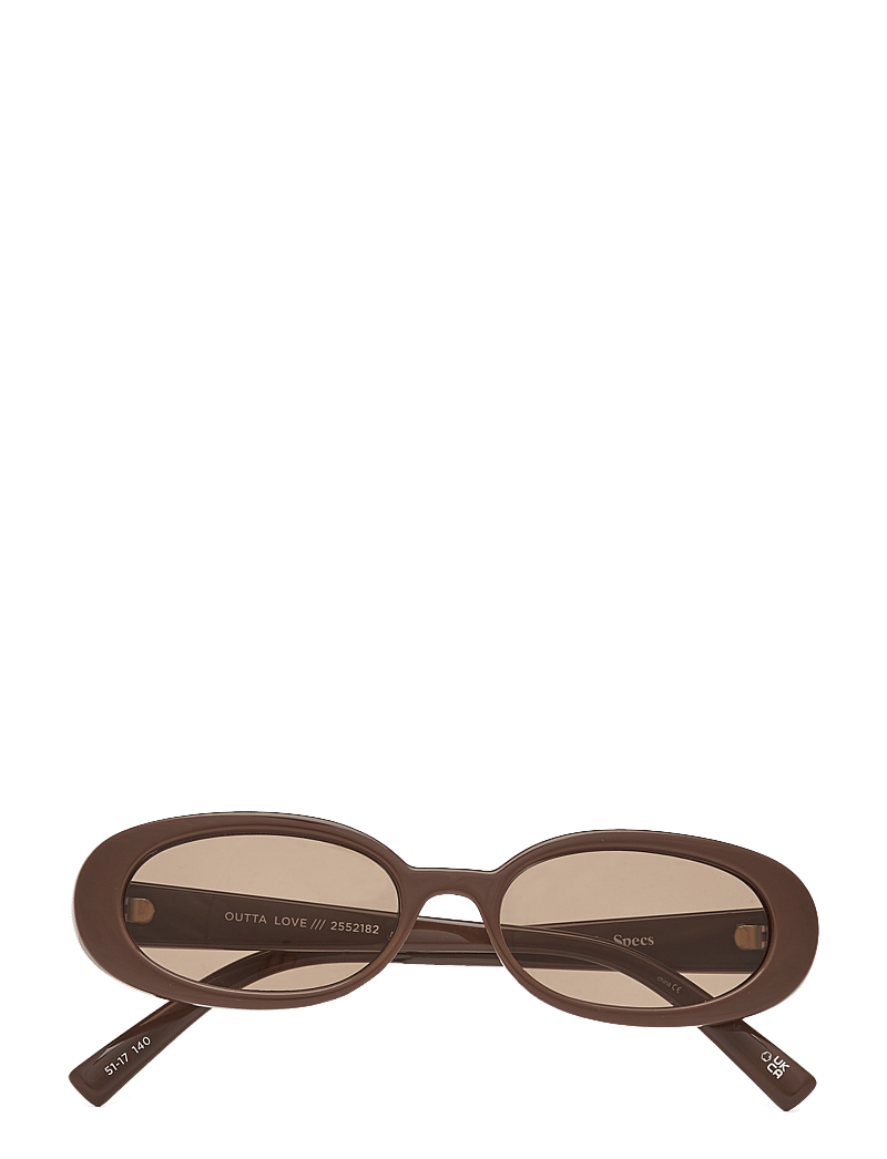 Le Specs - OUTTA LOVE - runde solbriller - cocoa w/ mocha tint lens - 1