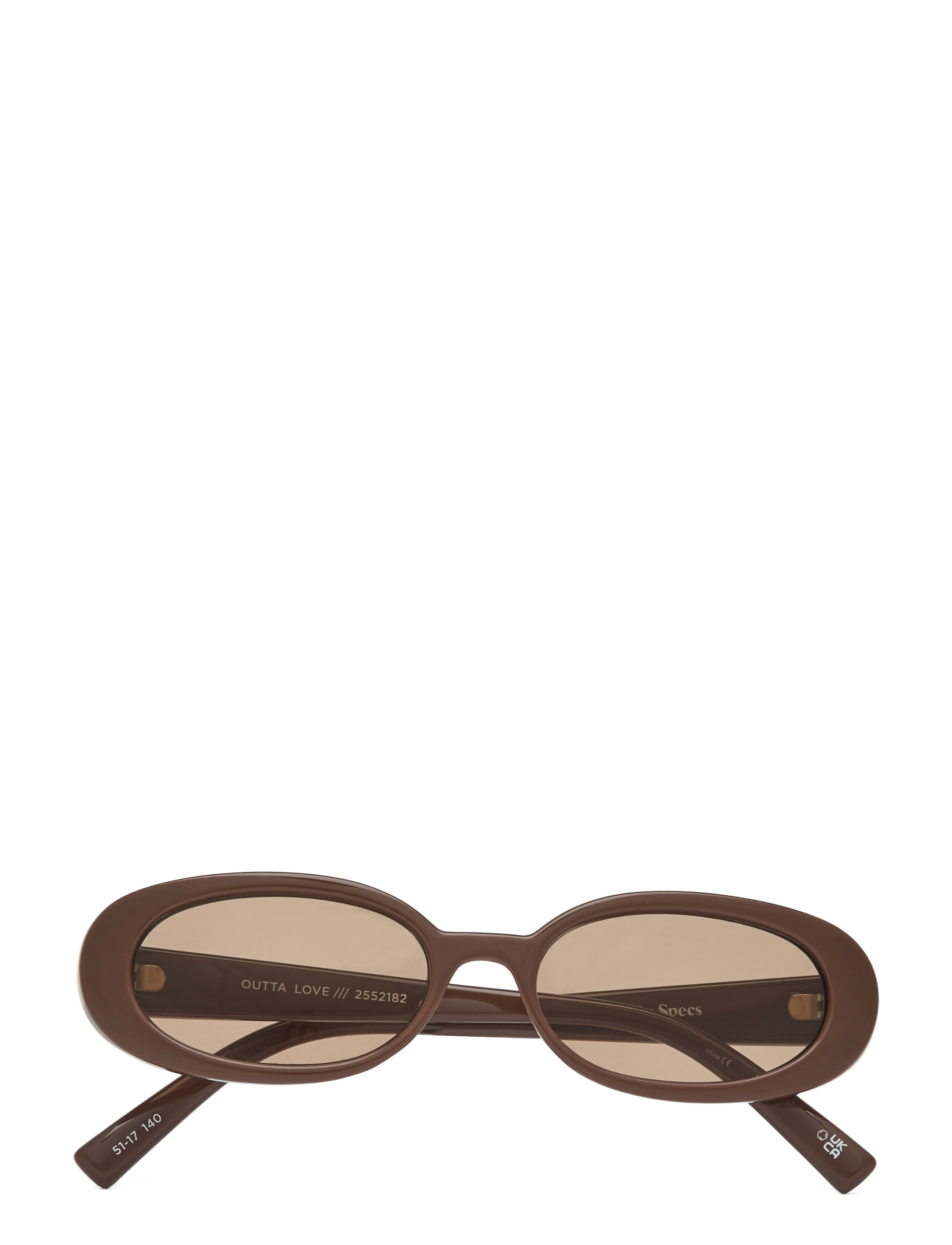 Le Specs OUTTA LOVE - Runde solbriller - COCOA W/ MOCHA TINT LENS / brown