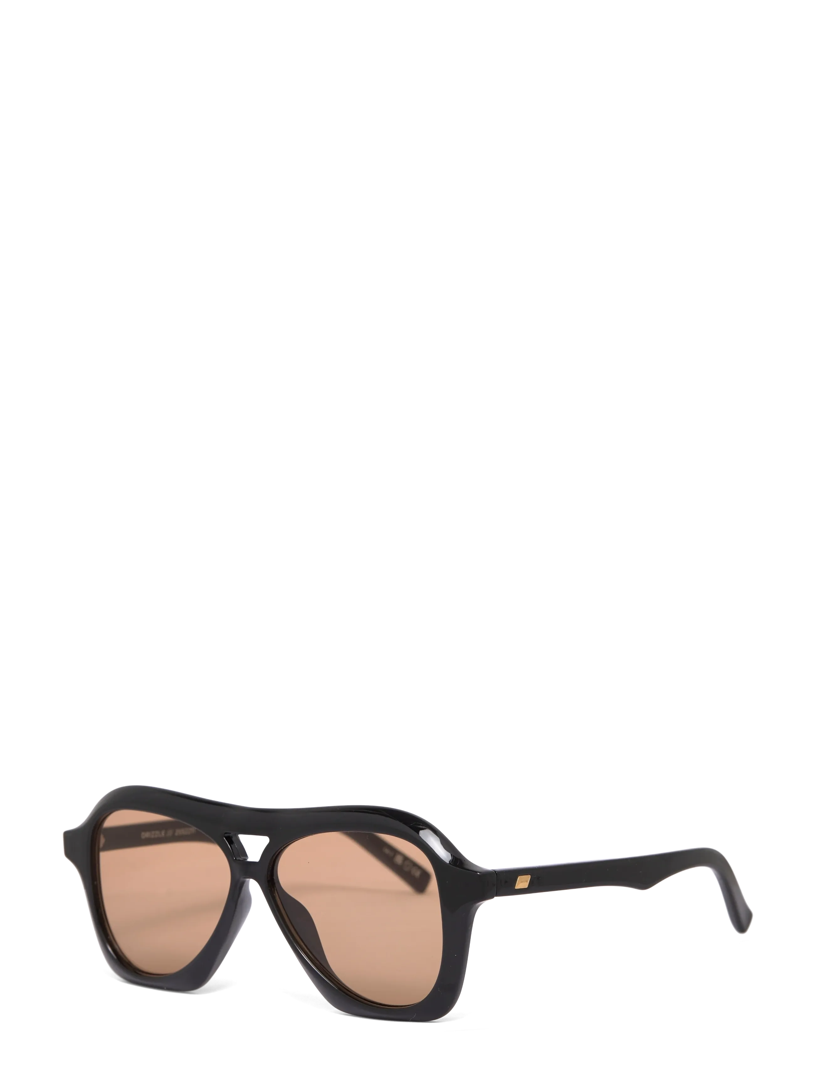 Le Specs - DRIZZLE - pilot - black w/ light brown mono lens - 2