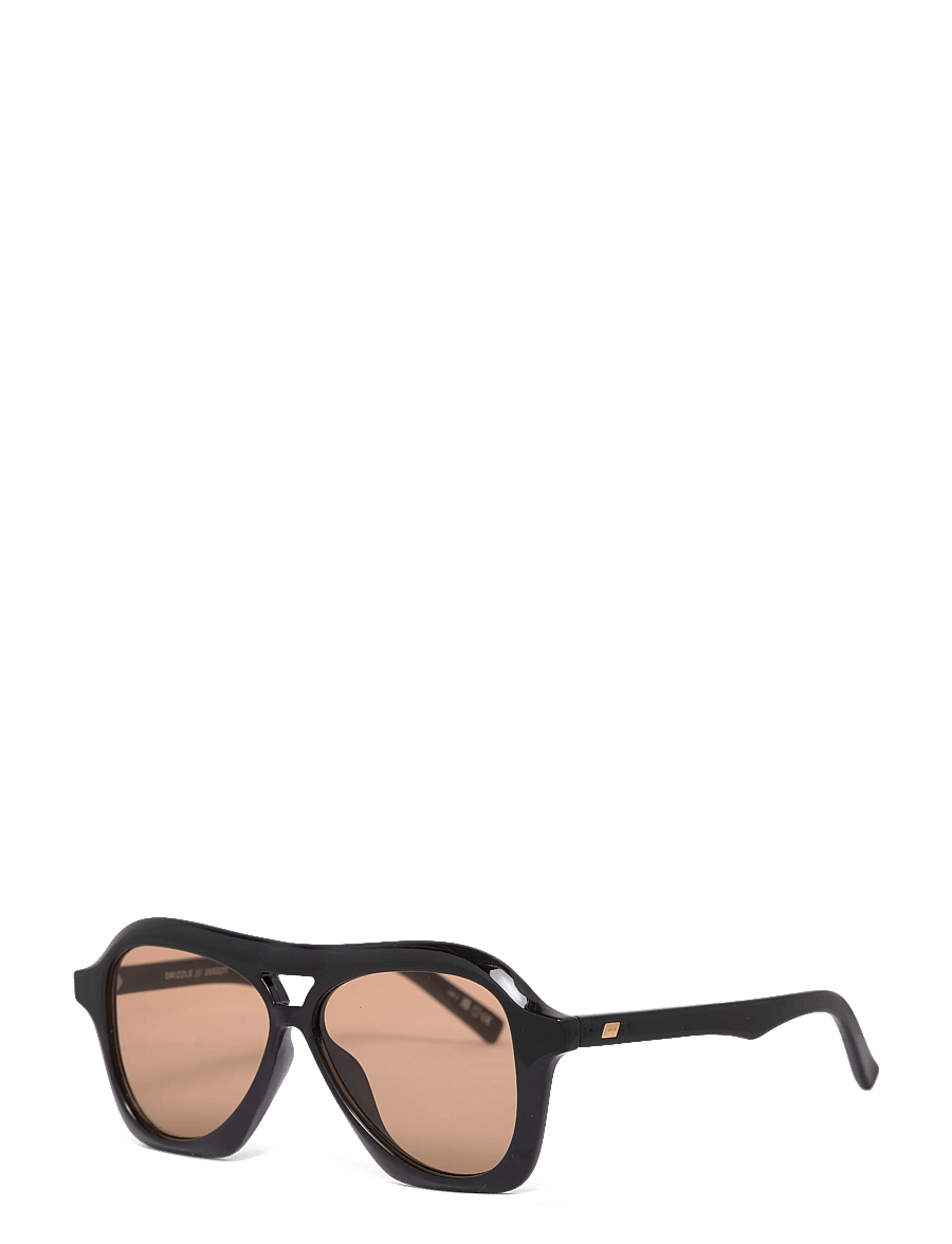 Le Specs - DRIZZLE - pilot - black w/ light brown mono lens - 2